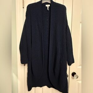 Soma Deep Blue Cardigan Sweater
